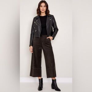 New Frontier chocolate brown suede cullotte size 4